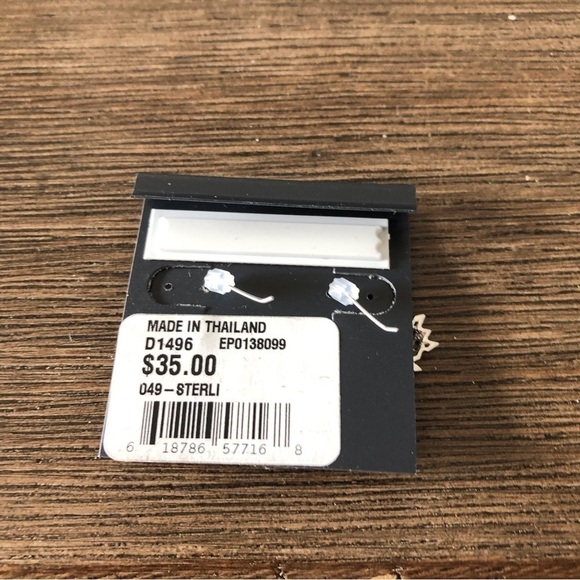 Sterling Sliver geometric turtles fishhook earrings - Picture 2 of 2